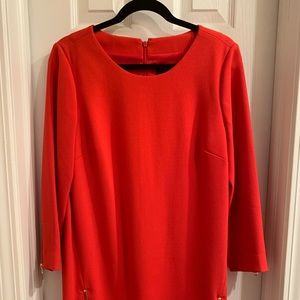 J Crew double wool shift dress